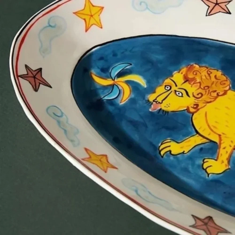 NWT  Anthropologie  Claudia Rankin Celestial Serving Platter